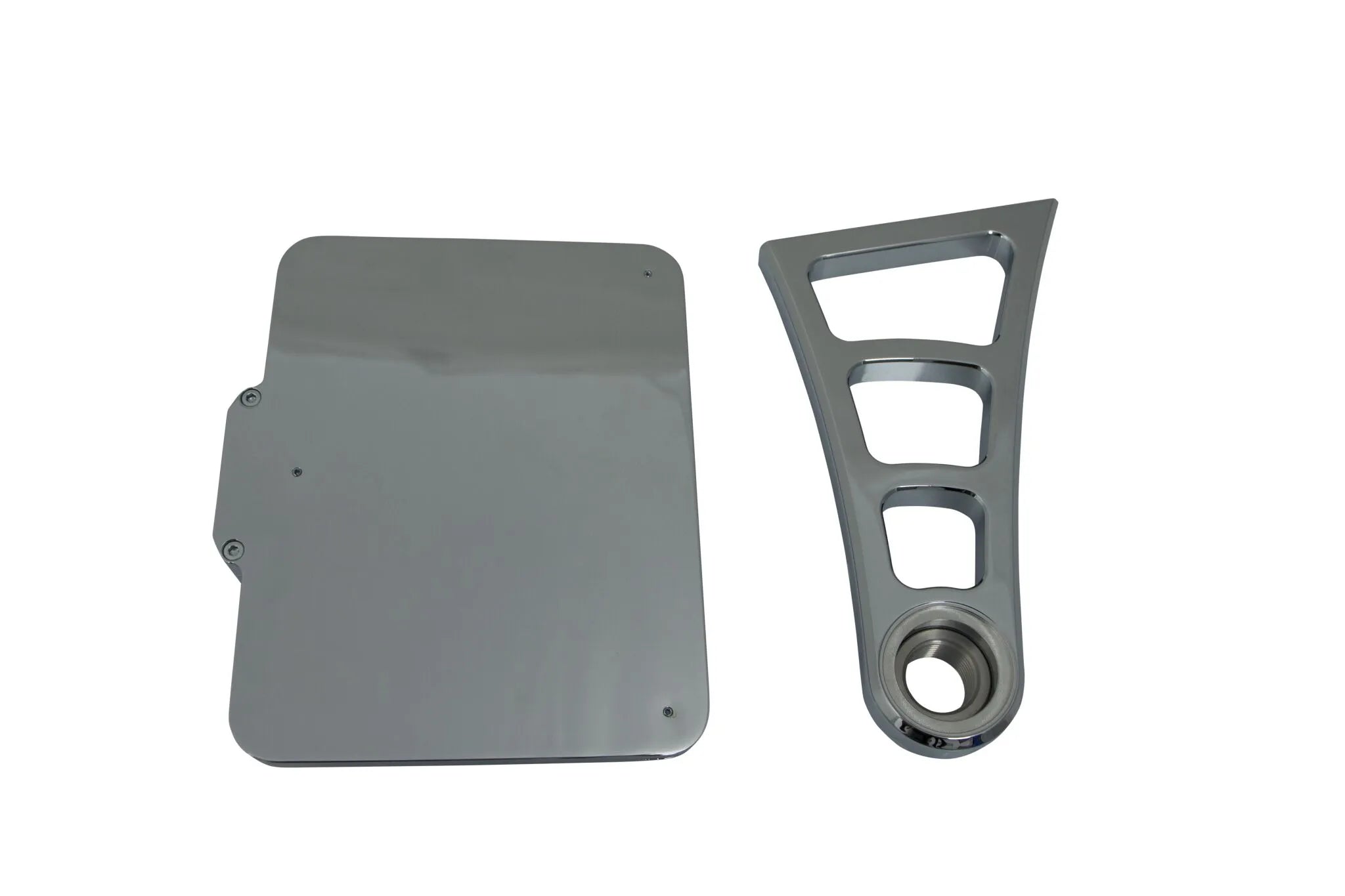 Heinz Bikes Side Mount License Plate Holder W/led Lights Chrome