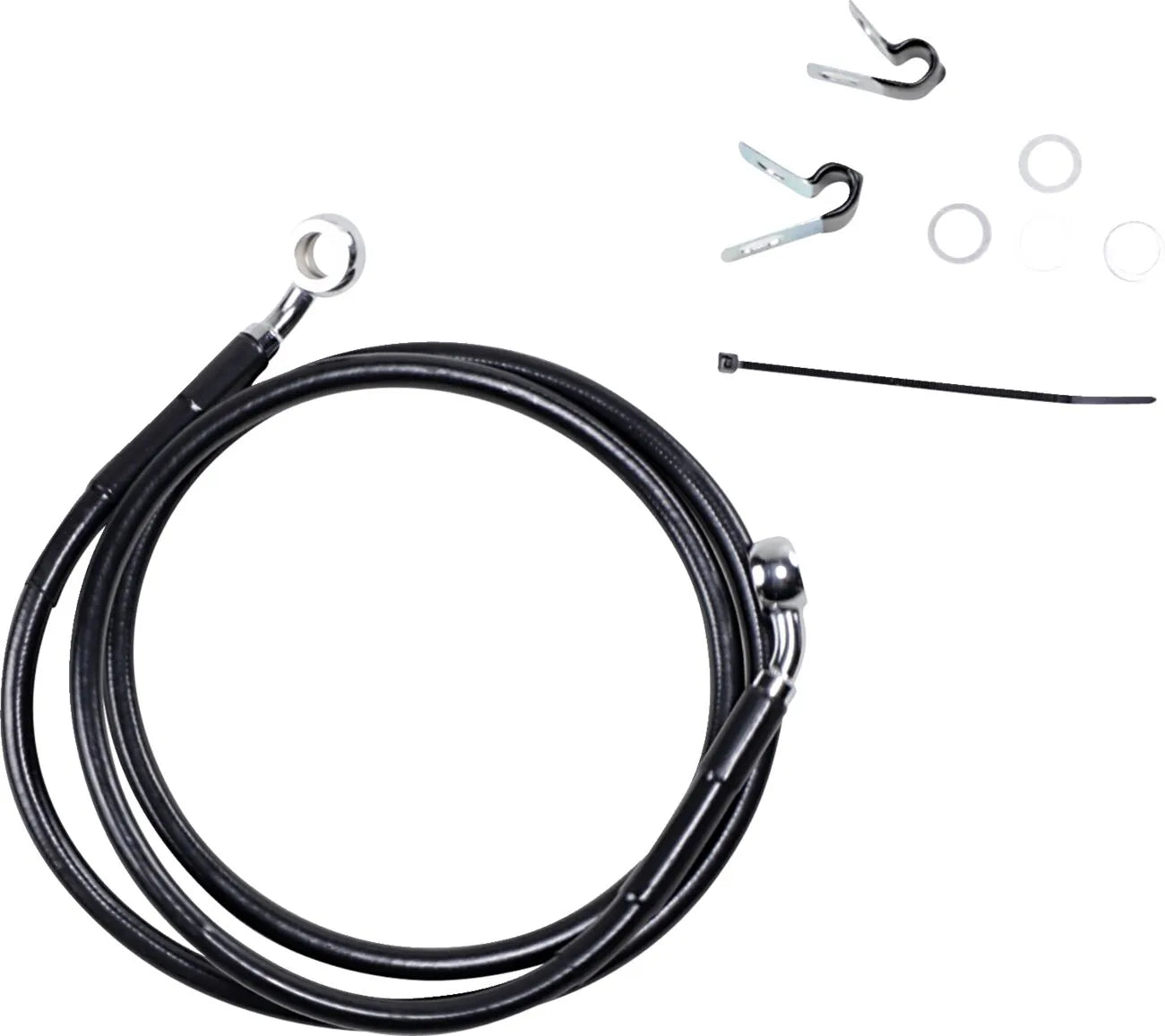Drag Specialties Wydłużony przewód hamulcowy 49.75" czarny