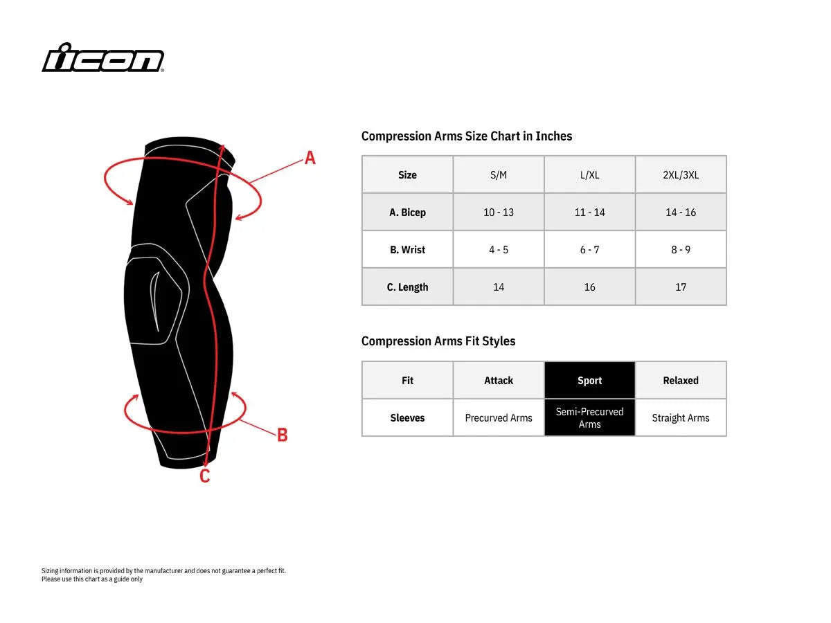 Icon Field Armor Compression Sleeve Black