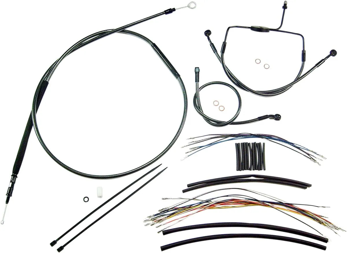 MAGNUM SHIELDING Black Pearl Handlebar Installation Kit for Ape