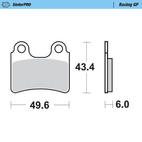 Moto-master Racing Gp Sinterpro Offroad Brake Pads - Front
