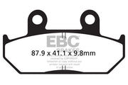Pół-spiekane klocki hamulcowe Ebc Vee - Przód