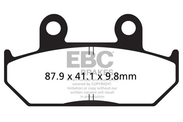 Pół-spiekane klocki hamulcowe Ebc Vee - Przód