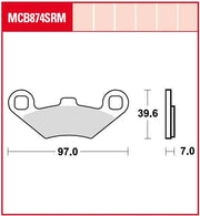 Trw Srm Series Spiekane Klocki Hamulcowe Do Skuterów - Przód I Tył