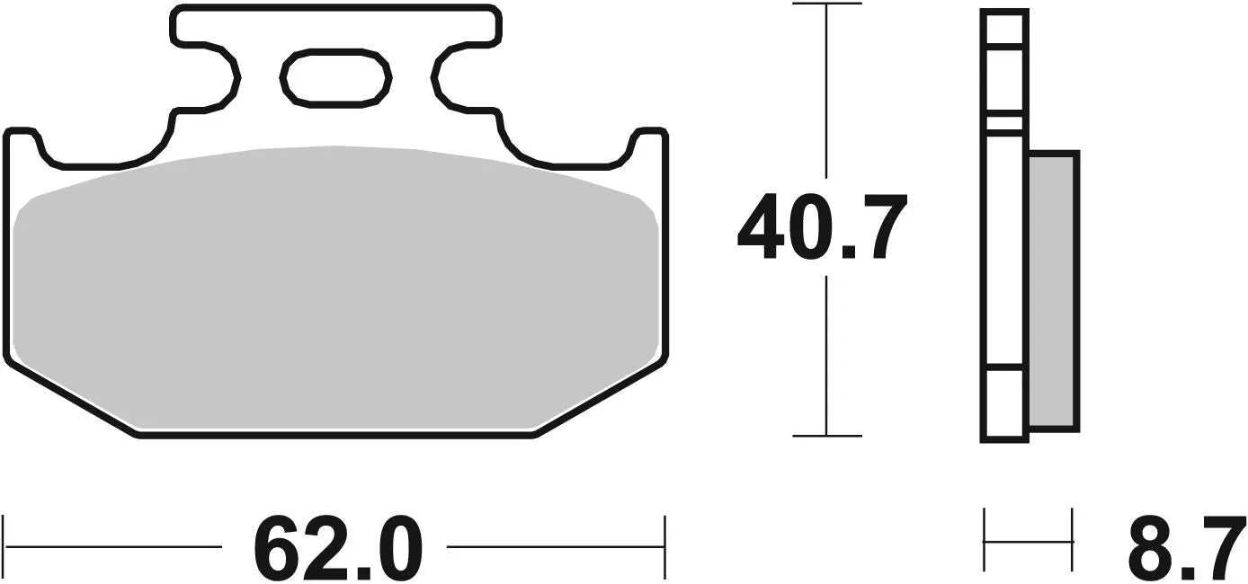 SBS Si Offroad Sintered Klocki Hamulcowe - Tył