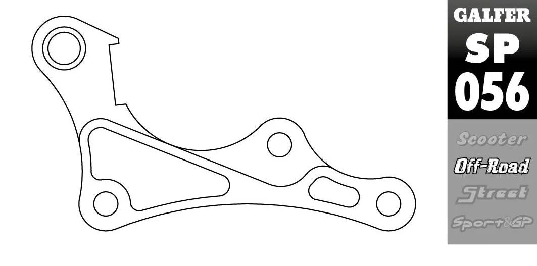 Wspornik Relokacyjny Zacisku Hamulcowego Galfer do Powiększonych Tarcz
