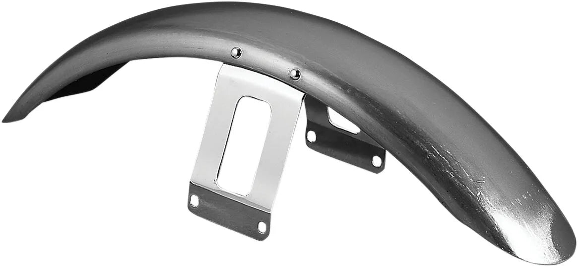 Drag Specialties Low-Profile Raw Steel Front Fender Harley