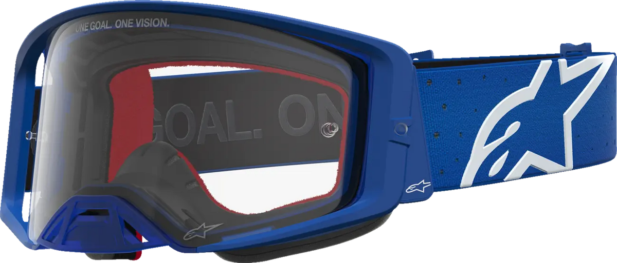 Alpinestars Supertech Vesta Goggles Blue White Clear