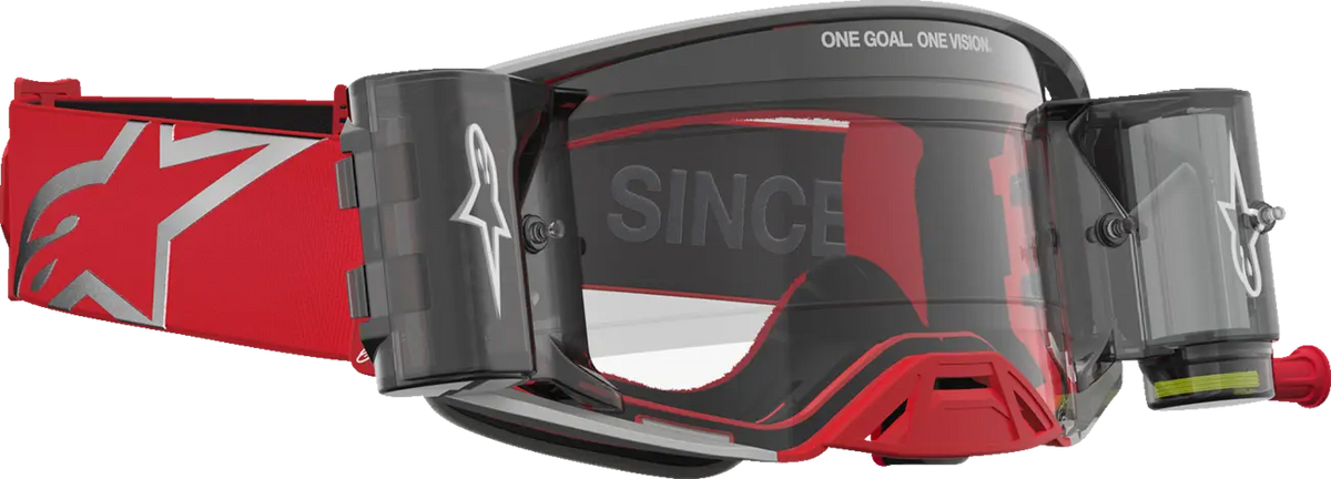 Alpinestars Supertech Firma Roll-Off Goggle Red/Silver/Clear