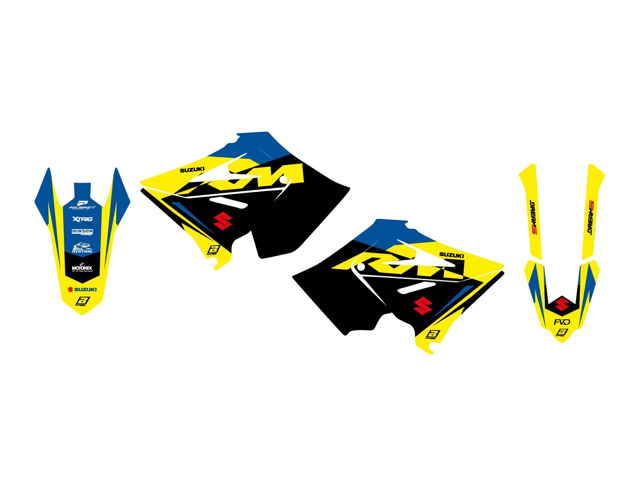Blackbird Racing Dream 5 Graphic Kit For Suzuki