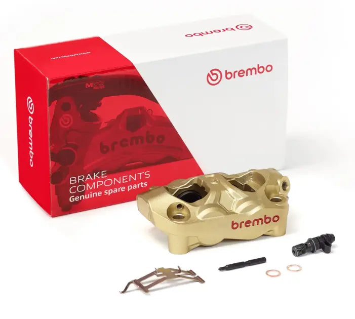 Brembo HYPURE M4.30 Brake Caliper 100mm Front Left Gold