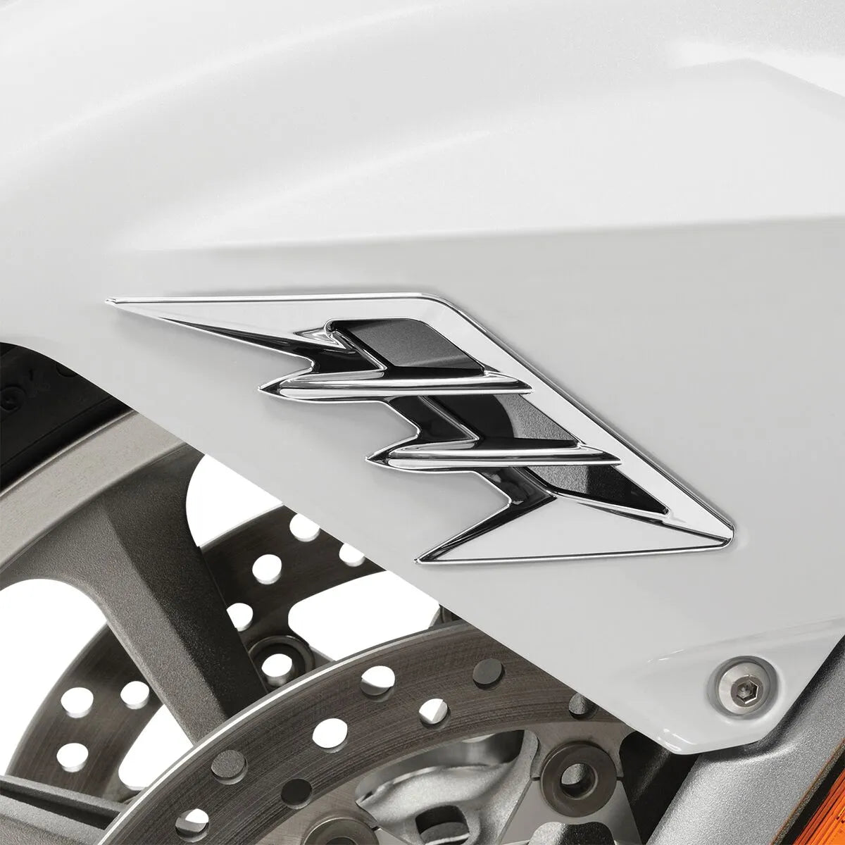 Show Chrome Front Fender Vent Filler Accent