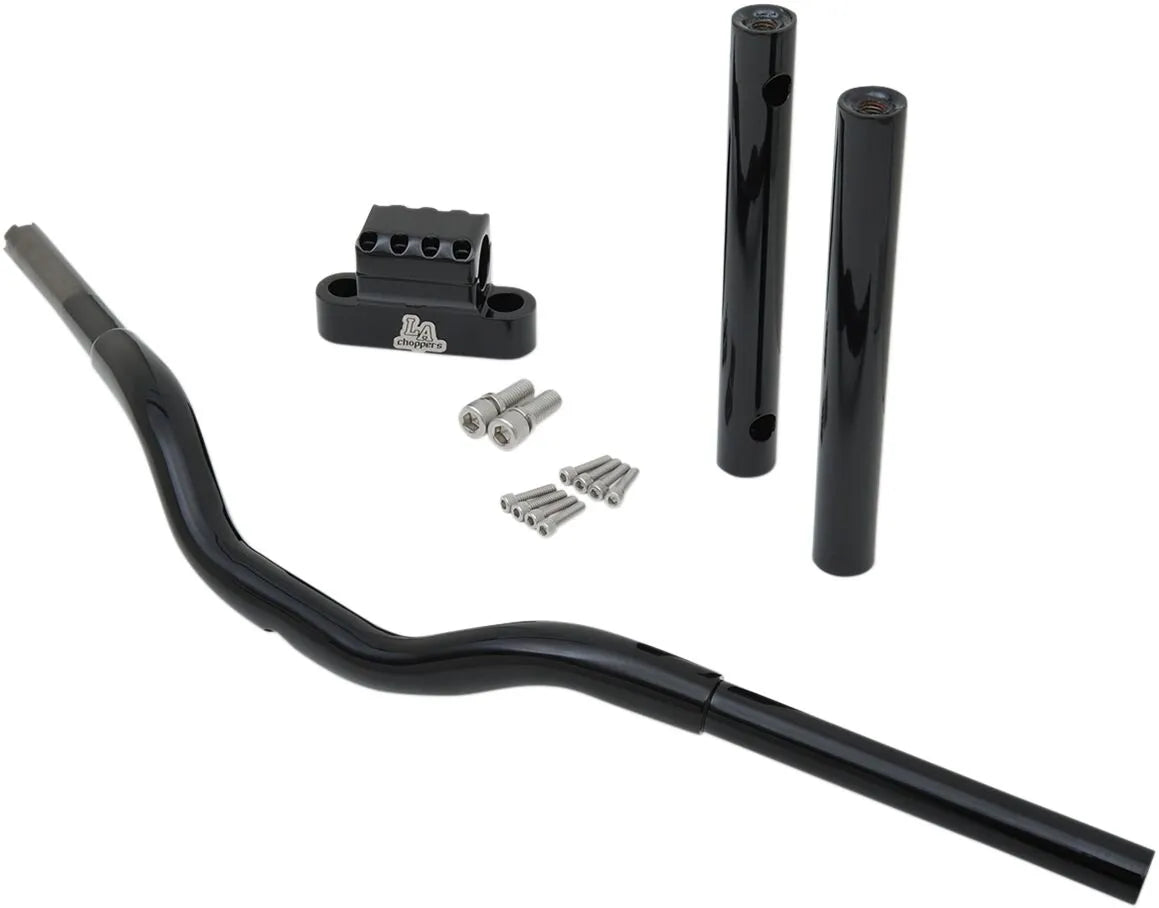 La Choppers Kage T-Bar - 1-1/4" - 14" Rise - Gloss Black - LA-7335-10B