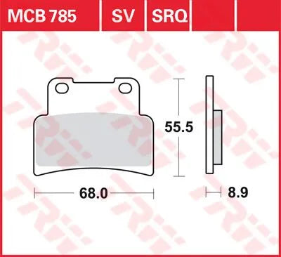 Trw All Round Spiekane Metalowe Klocki Hamulcowe - Przód