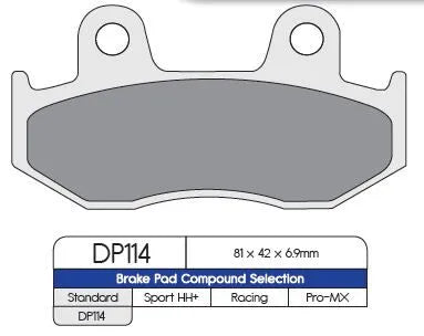 Dp Brakes Standard Spiekane Metalowe Klocki Hamulcowe - Przód