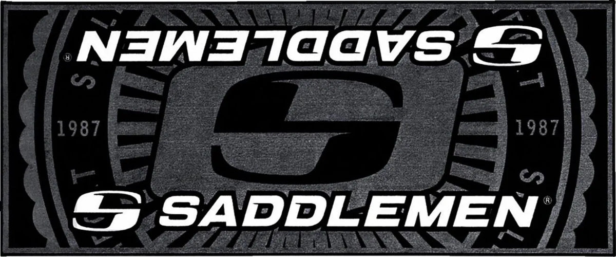 Saddlemen Logo Floor Mat 78.5" x 31.5"