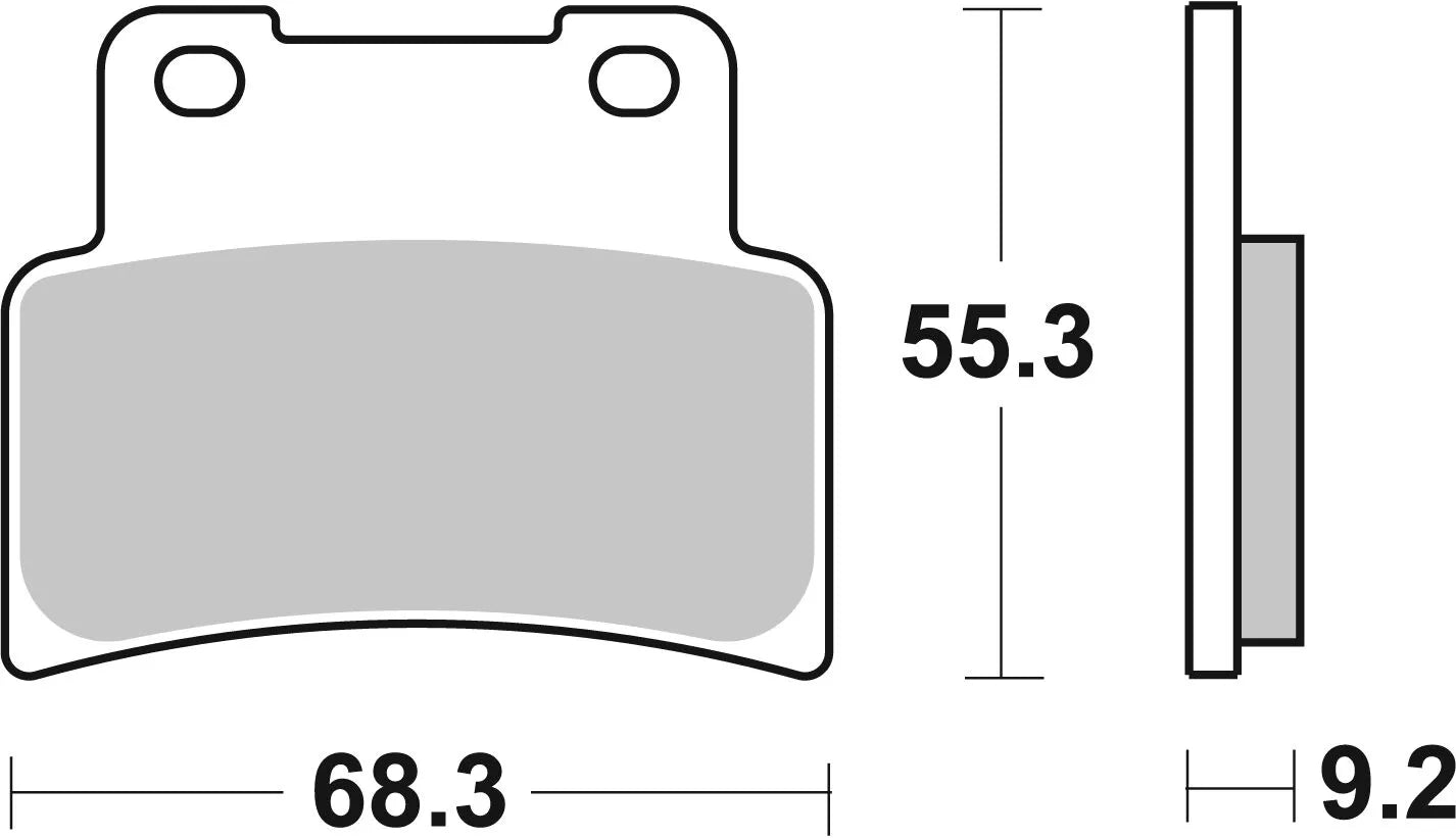 Sbs Ms Scooter Maxi Spiekane Klocki Hamulcowe - Przód