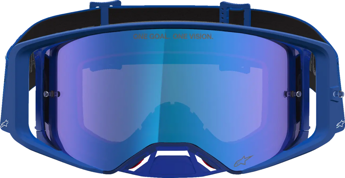 Alpinestars Supertech Vesta Goggle Blithe Blue White Mirror Blue