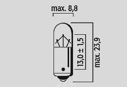 Flosser Halogen Bulbs - 12v 5w Ba9s