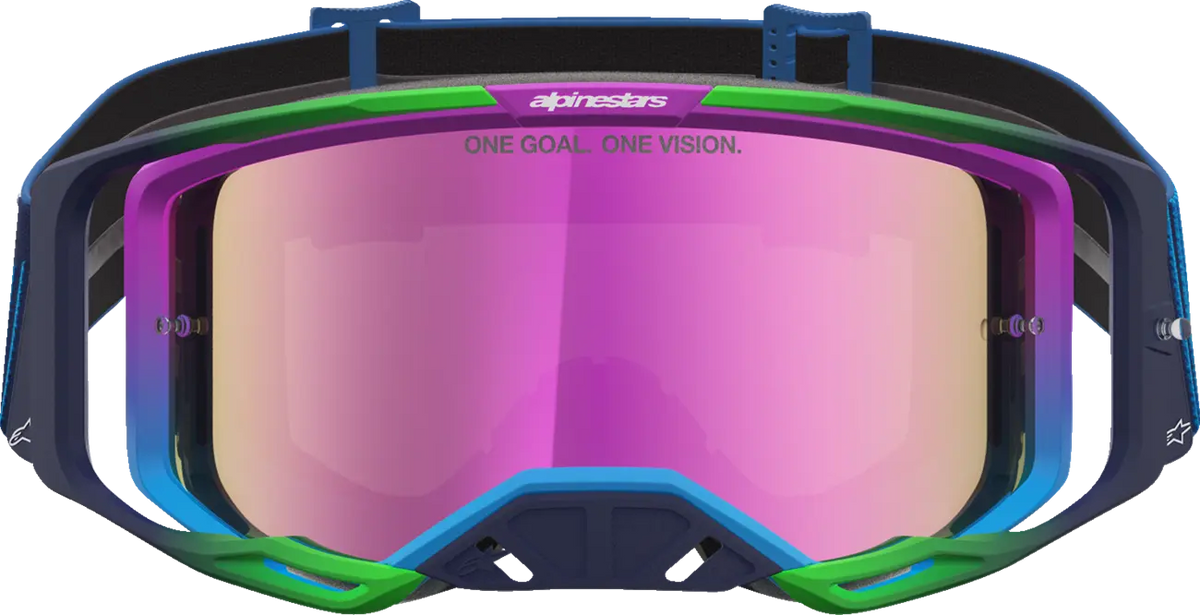 Alpinestars Vision 8 Maven Goggles Blithe Blue Purple Mirror-Pink