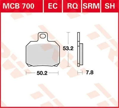 Trw Rq Series Organiczne Sportowe Klocki Hamulcowe - Tył