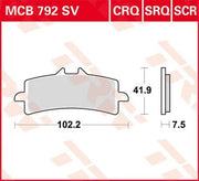 Trw Sv Series Spiekane Klocki Hamulcowe Na Przedni Hamulec - Przód