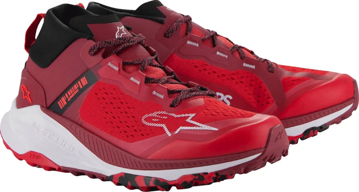 Alpinestars Meta XR V2 Shoes Brown Dark Red White