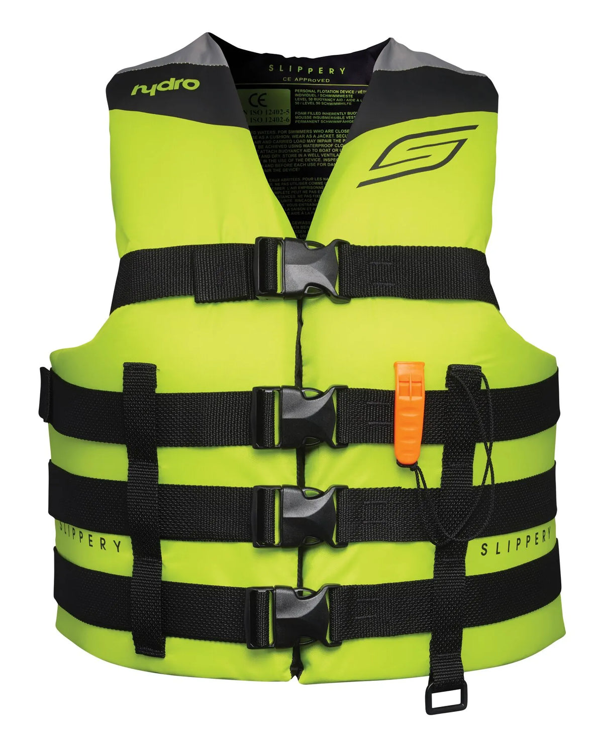 Slippery Hydro Nylon Vest Lime Silver