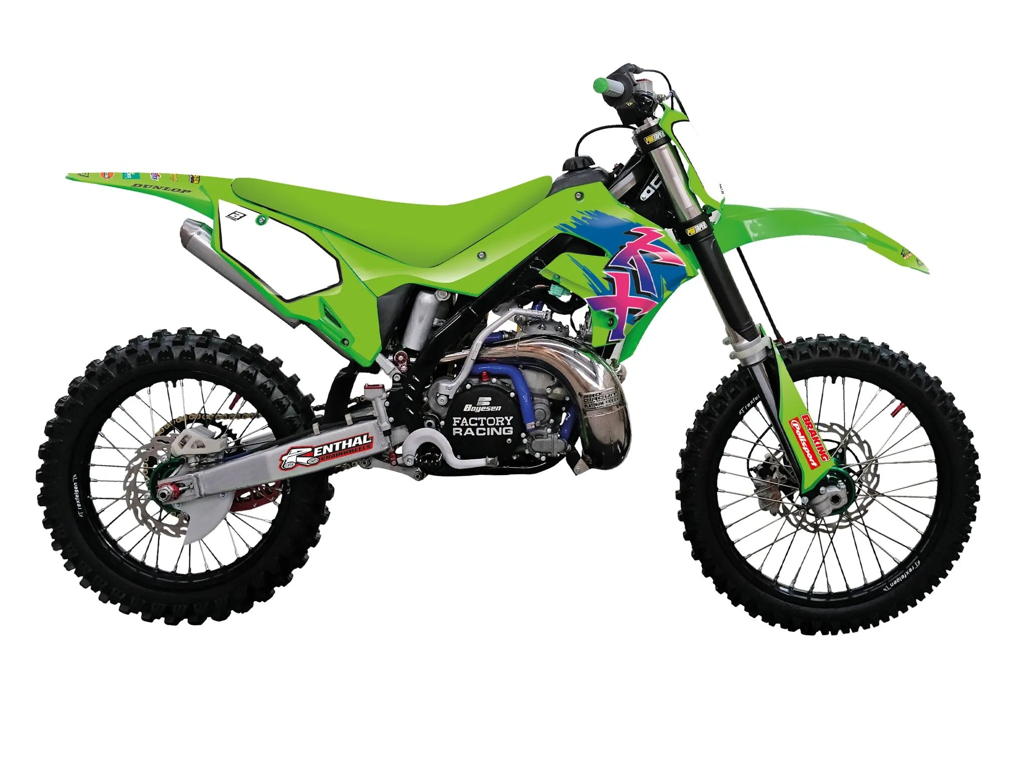 Blackbird Racing Retro Graphic Kit With Seat Cover Kawasaki