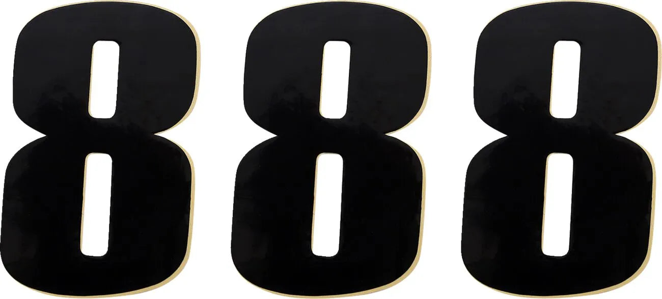 Moose Offroad Vinyl Race Numbers - 4.5" Black