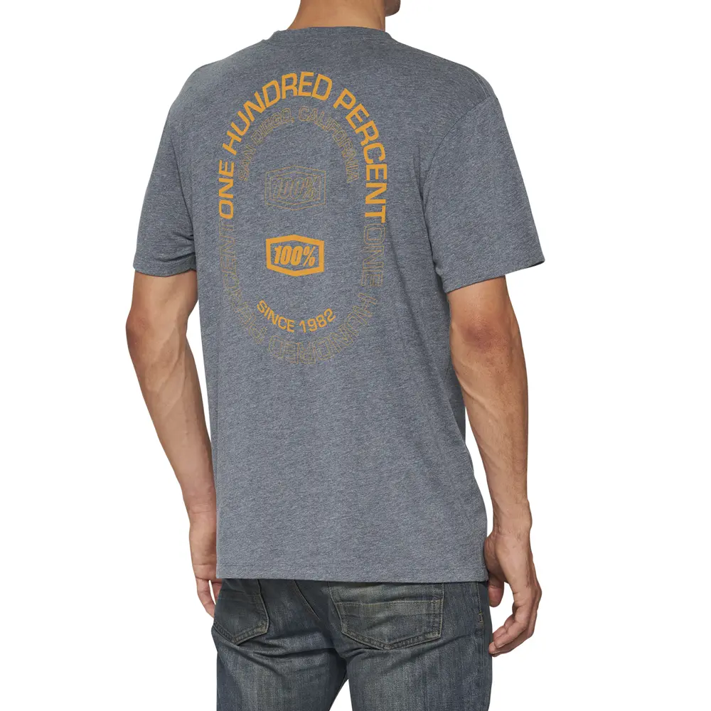 100% Tronix Short Sleeve T-Shirt Charcoal Heather