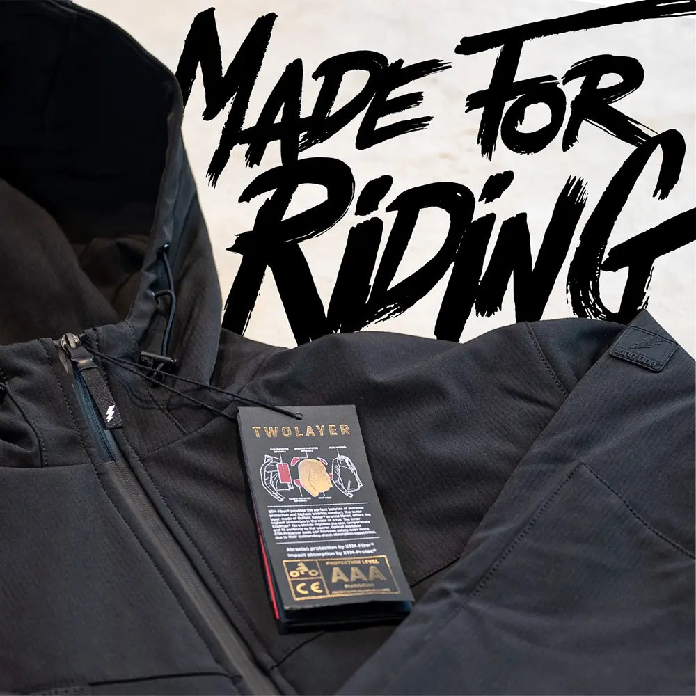 John Doe XTM V3 Softshell Rip Stop Hoodie Black