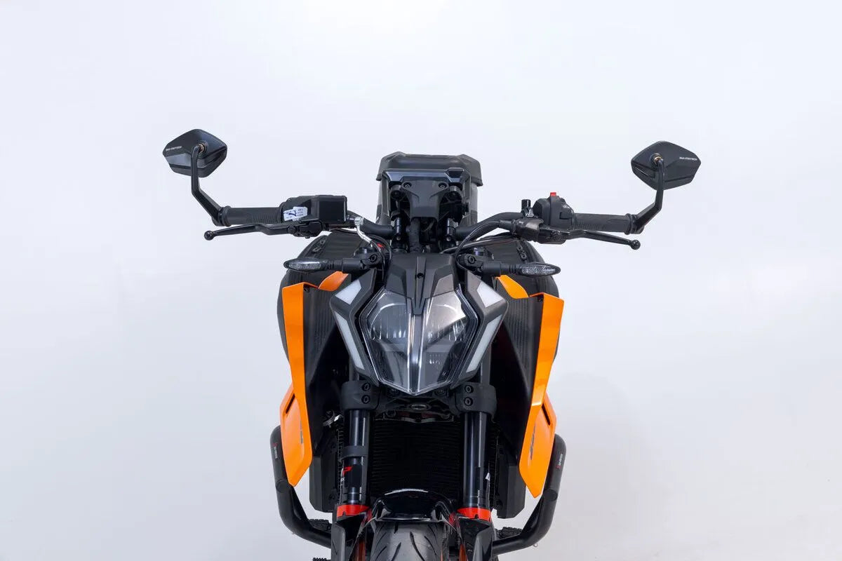 Sw-motech Bar End Mirrors - Black Aluminum