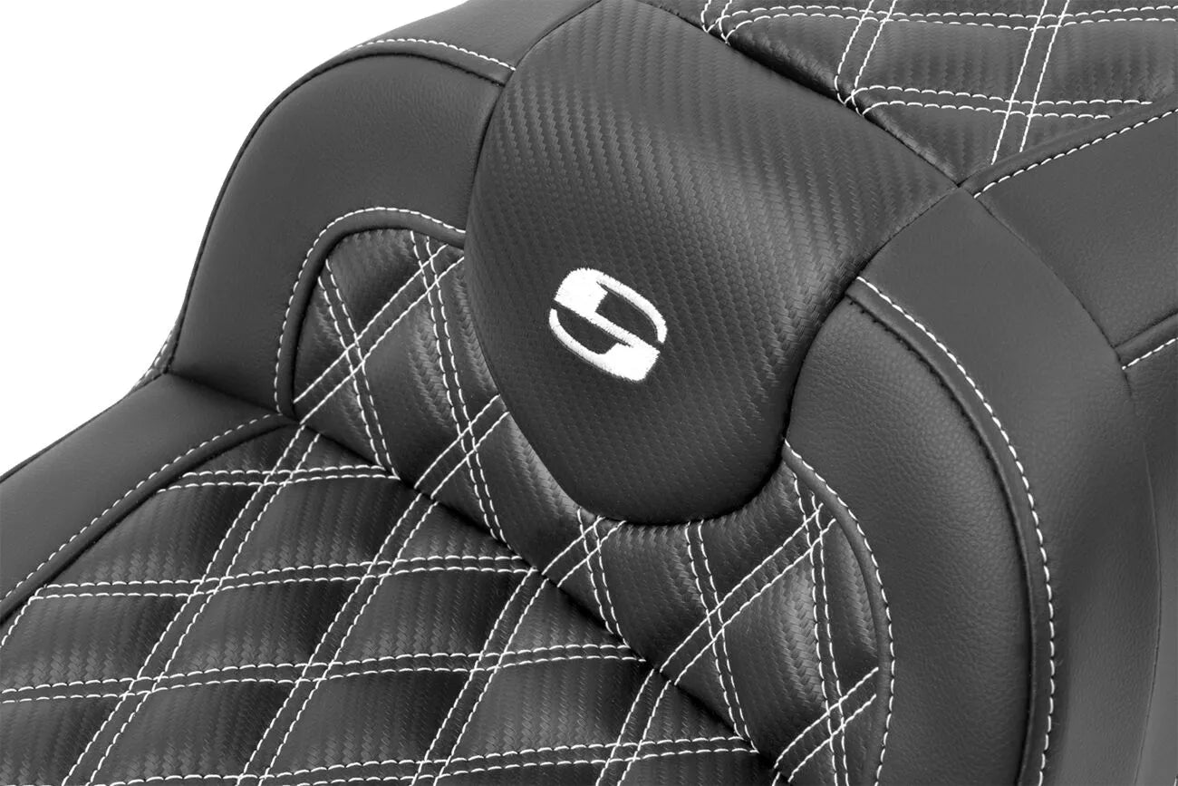 Saddlemen Roadsofa Lattice Stitch Seat - For Harley Davidson