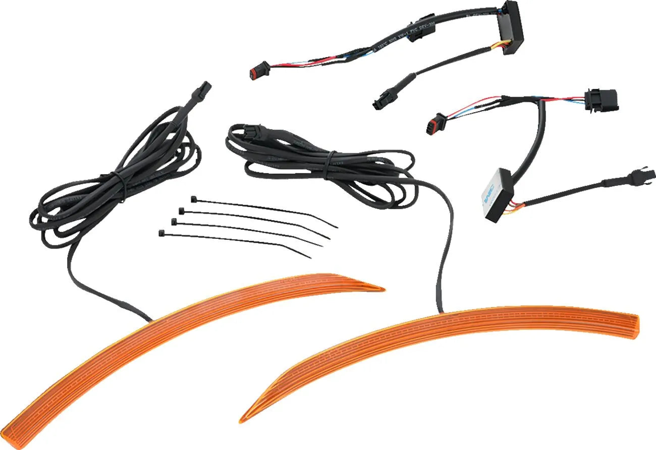 Show Chrome Slayer Front Fender Led Light