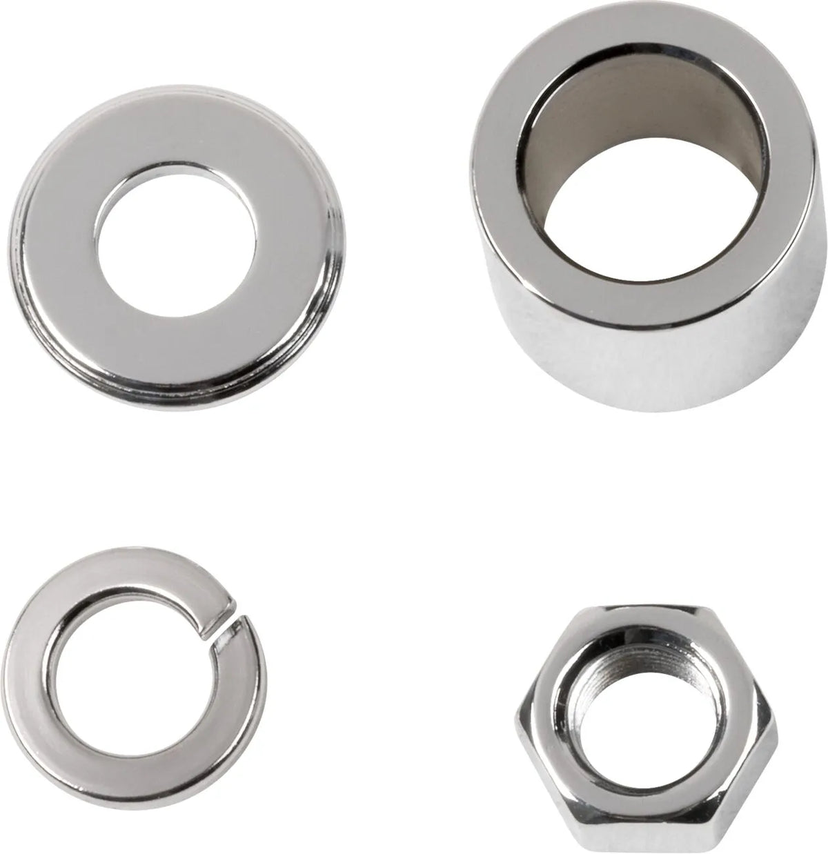 Colony Front Axle Spacer Nut Kit Chrome Harley Dyna Sportster