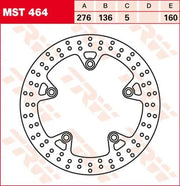 Trw Round Fixed Brake Rotor 250-299mm - Rear