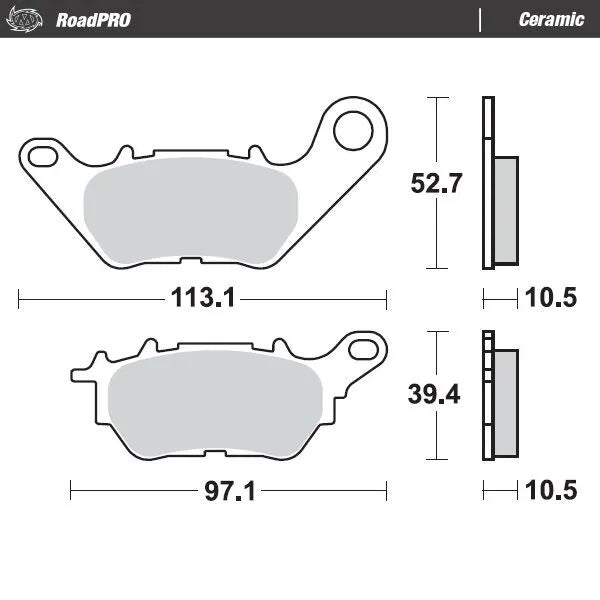 Klocki Hamulcowe Ceramiczne Moto-master Do Motocykli Sportowo-Turystycznych
