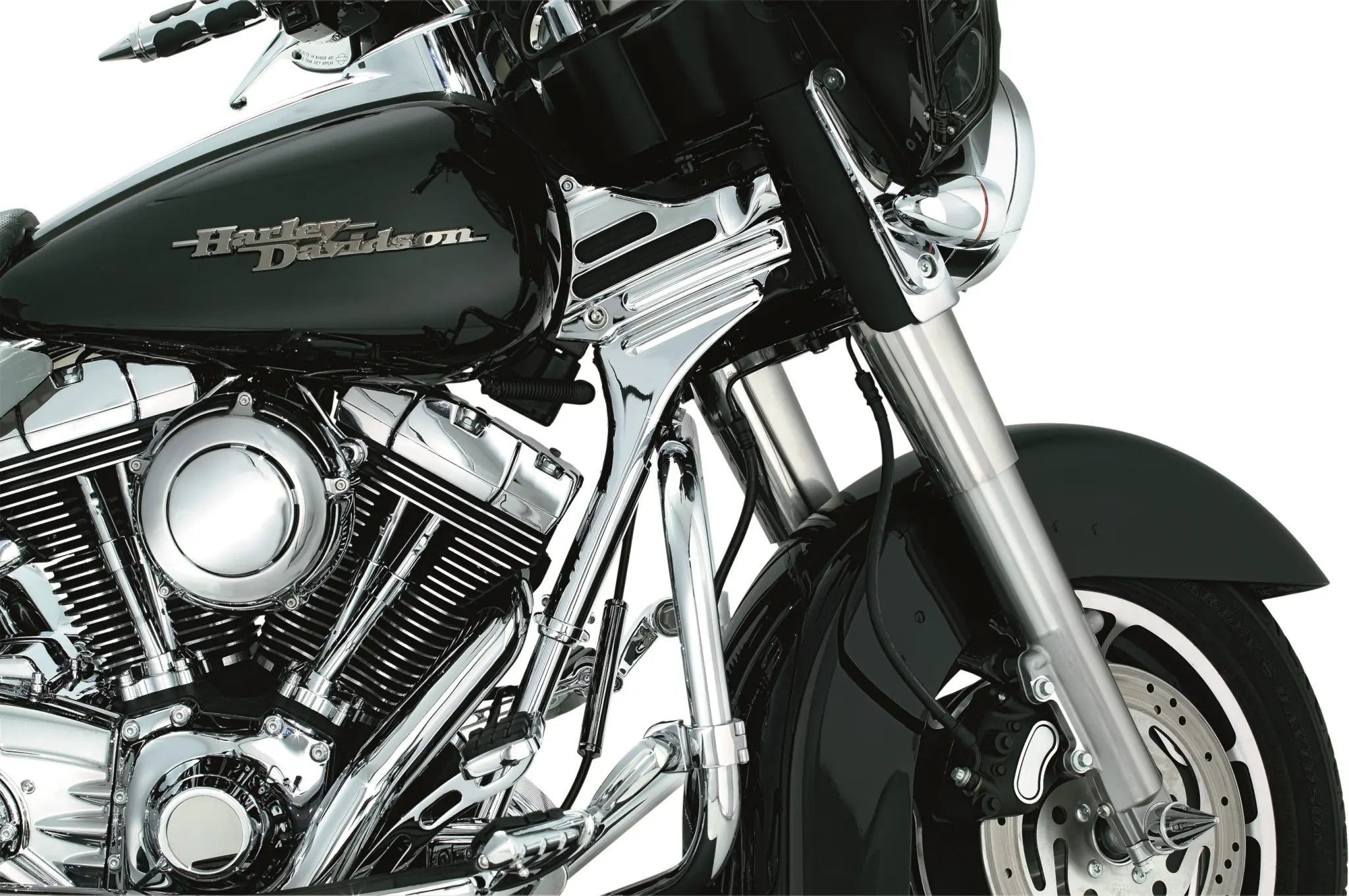 Kuryakyn Deluxe Neck Cover Kit Chrome Frame
