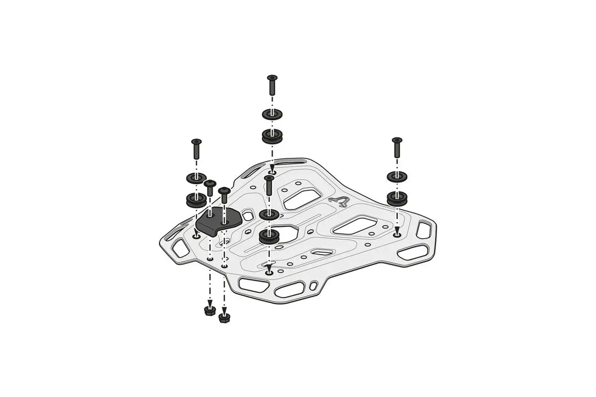 Sw-Motech TRAX ADV 38L Top Case System Black