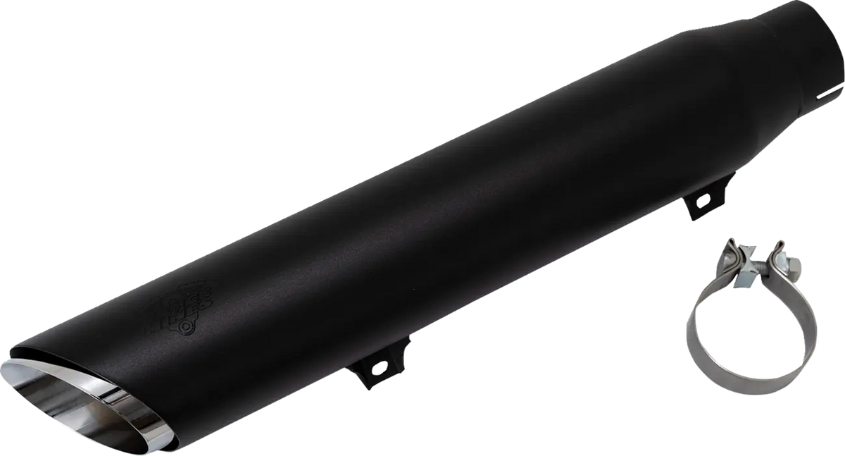 Vance & Hines Twin Slash Slip-On Muffler Black 4" diameter