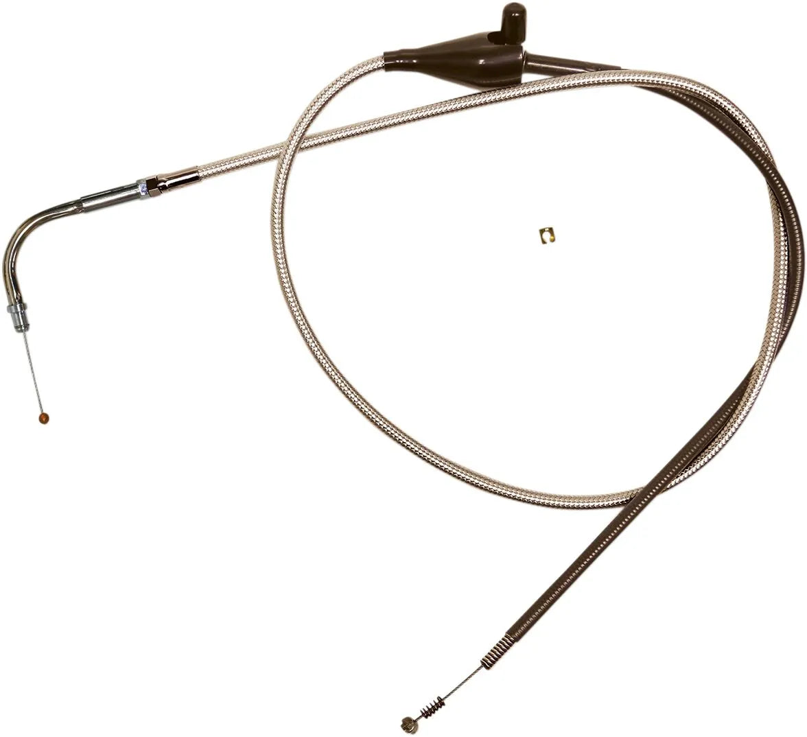 Magnum Shielding Polished Stainless Steel Braided Throttle/Idle