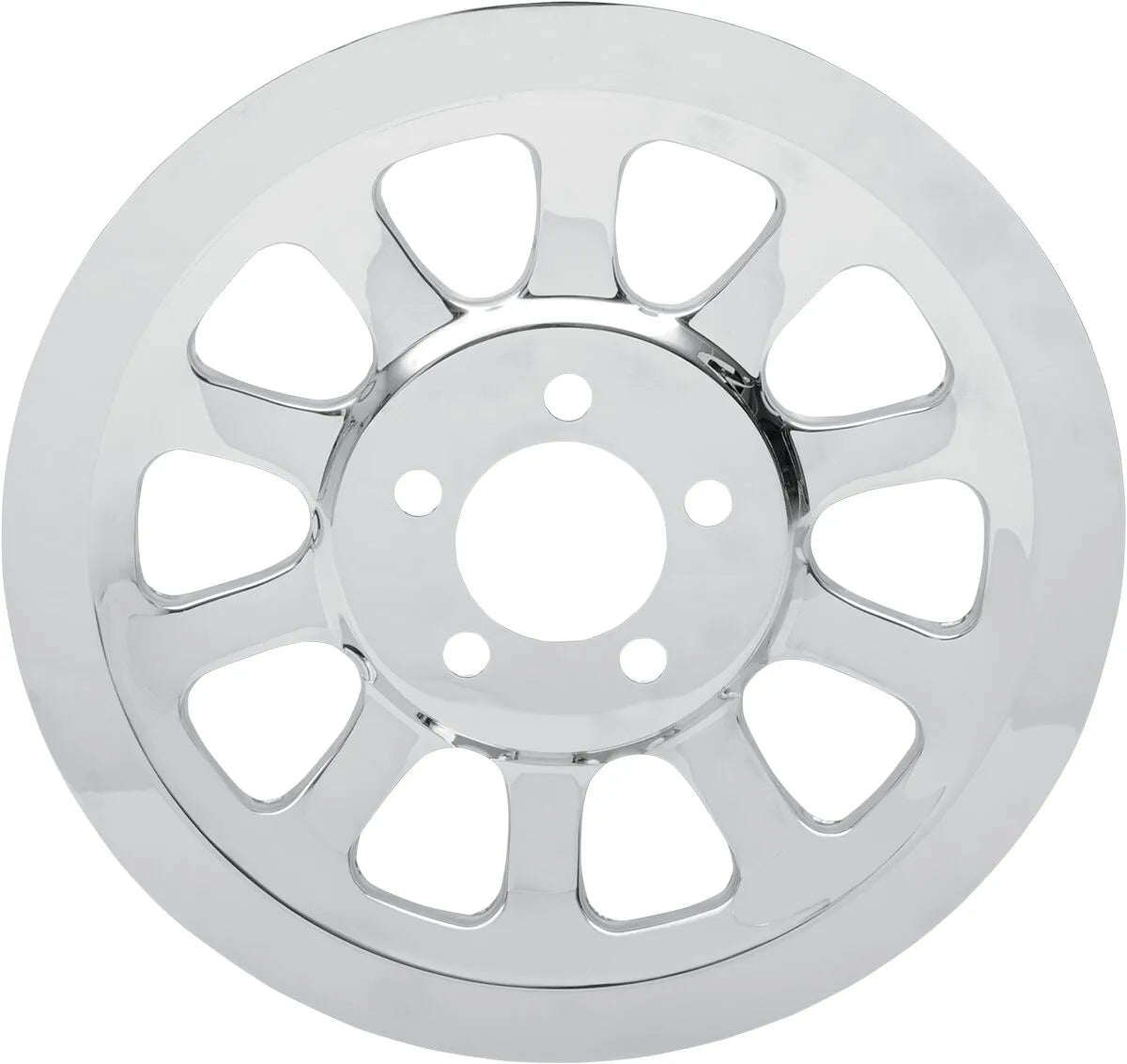 Drag Specialties Chrome Rear Pulley Insert