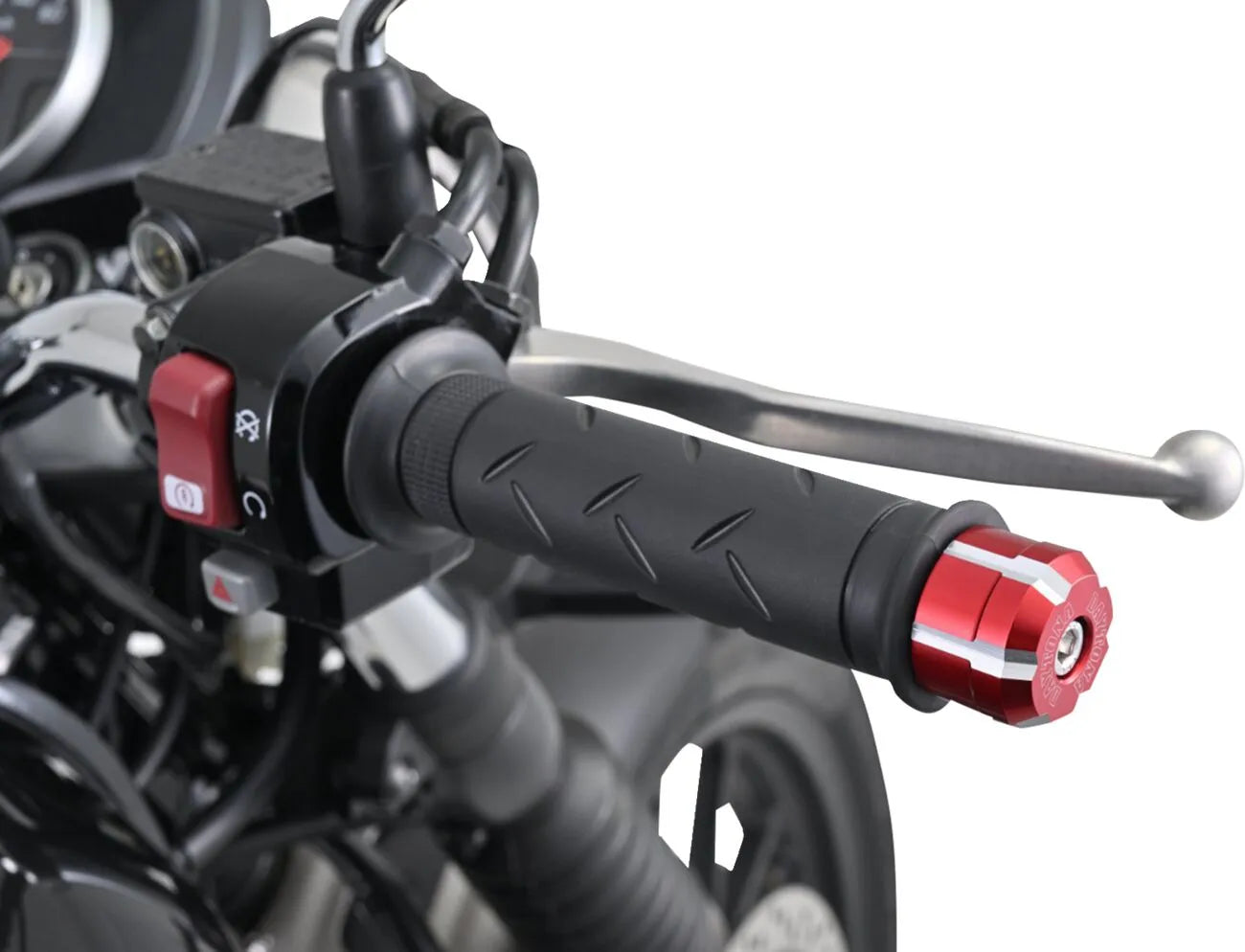 Daytona Handlebar End Weights - Anodized Red