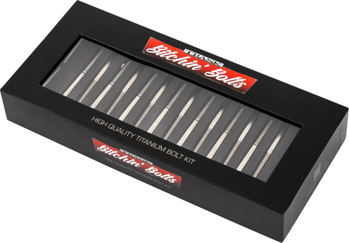 Trask Titanium 12-Point M8 Crankcase Bolts for Harley Davidson M8