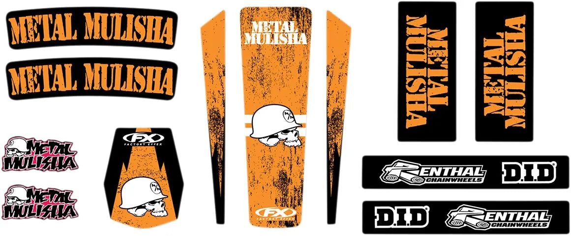 Factory Effex Metal Mulisha Trim Kit Graphics For Ktm