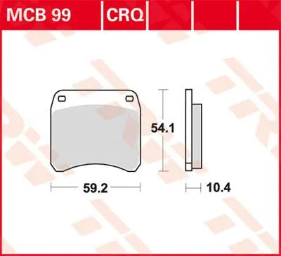 Klocki Hamulcowe Trw Crq Series Carbon Race Do Motocykli Sportowych