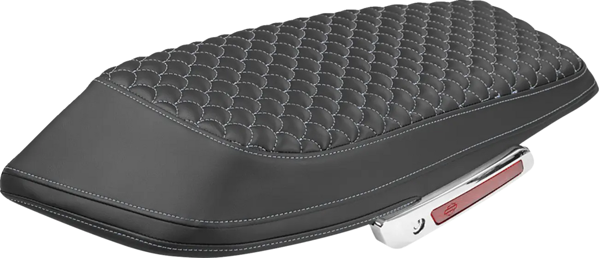 Saddlemen Roadsofa Dragon Scale Silver Stitch Saddlebag Lid