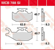 Trw Si Series Spiekane Klocki Hamulcowe Off-Road Zestaw 2 - Przód