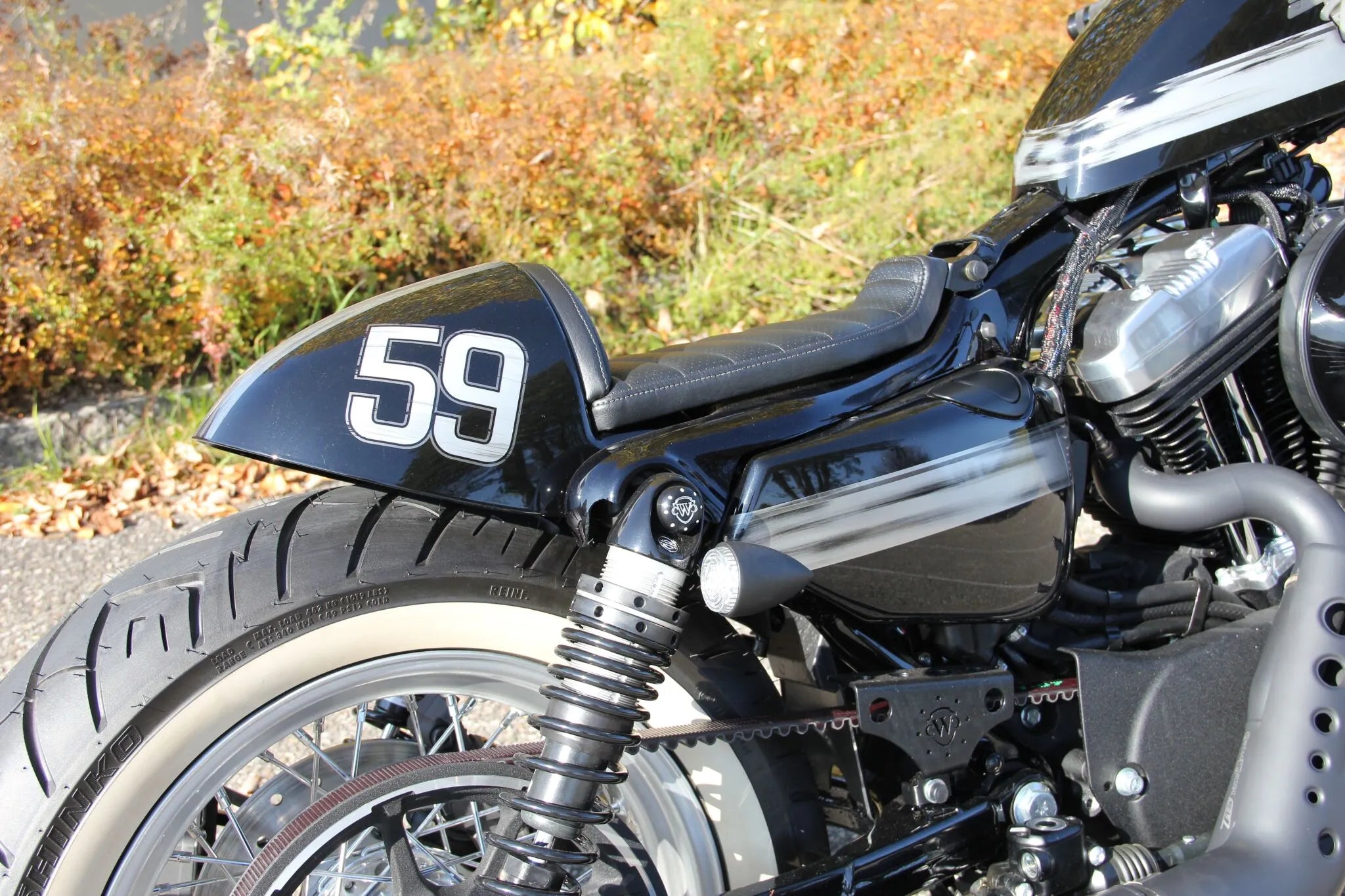 Cult Werk Rear Fender Cafe With Seat - For Harley Davidson